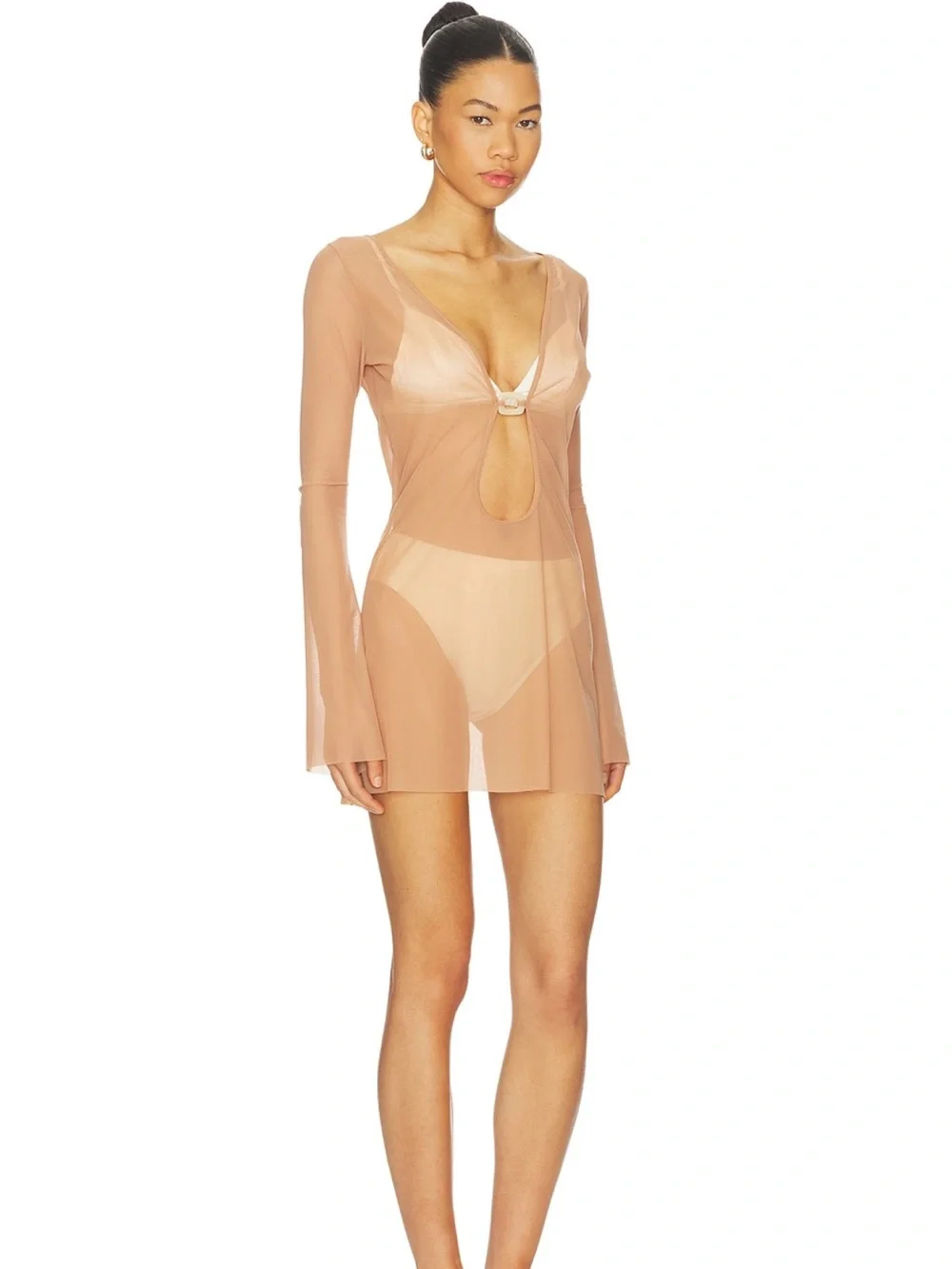 Bond-Eye Ring Priya Mini Dress Fawn Mesh XS/S